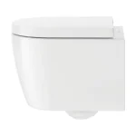 Унитаз подвесной с крышкой Duravit Me by Starck Rimless 48x37 см, белый (45300900A1) - Фото 2