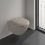 Унитаз подвесной Villeroy&Boch Antao, 37х56 см, Ceramic Plus, Almond (4674T0AM) - Фото 3