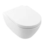 Підвісний унітаз Villeroy & Boch Subway 2.0 CeramicPlus, Stone White (5614R0RW) - Фото 2