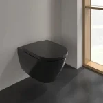 Унитаз подвесной с крышкой Villeroy & Boch Subway 2.0 CeramicPlus, Ebony (5614R0S5/8M42S1S5) - Фото 2