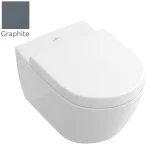 Унітаз підвісний Villeroy & Boch Subway 2.0 CeramicPlus DirectFlush, Graphite (5614R0i4) - Фото 1