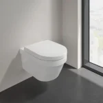 Унитаз подвесной с крышкой Villeroy & Boch Architectura Open Flushing Rim, белый (5684R001/9M70S101) - Фото 4