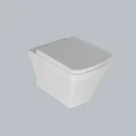 Унитаз подвесной с крышкой Quarter Bath Cross Grand безободковый , белый (70CG03052.00.1.3.01/30SCO.01.02.03.) - Фото 1