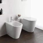 Унитаз напольный Laufen Kartell Rimless 370x560 мм с крышкой, белый (H8233370000001/H8913330000001) - Фото 2