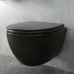Унітаз підвісний з кришкою Globo 4ALL, чорний (MDS03AR + MDR20AR) - Фото 2