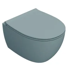 Унитаз подвесной Globo 4All 48х37 см, Bluette (MDS04BL) - Фото №1