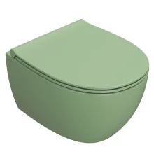 Унитаз подвесной Globo 4All 48х37 см, Lime (MDS04LI) - Фото №1