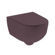 Унітаз підвісний Nic Design Pin 55х37, Prugna матовий… - Фото №1