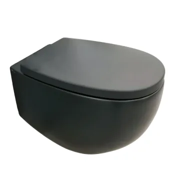 Унитаз подвесной Nic Design Milk, антрацит матовый… - Фото №1