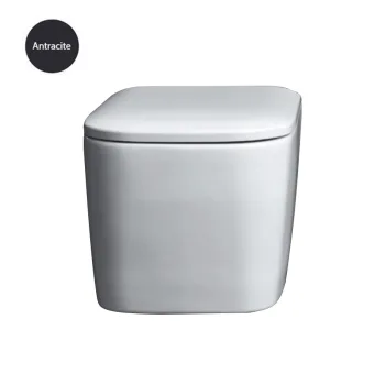 Унитаз подвесной Nic Design Semplice, антрацит (003699013) - Фото №1
