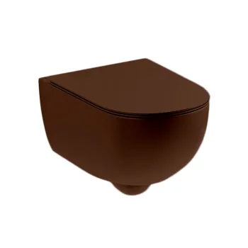 Унитаз подвесной Nic Design Pin 55х37, Corteccia глянец… - Фото №1