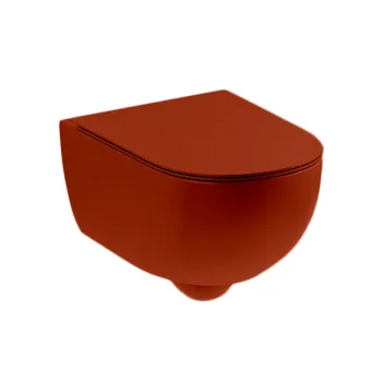 Унитаз подвесной Nic Design Pin 55х37, Ciliegia глянец… - Фото №1