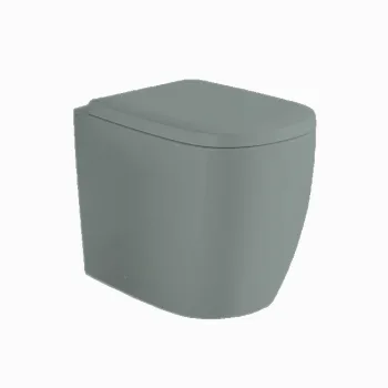 Унитаз напольный Nic Design Ovvio 37,4х53х42 см, Cemento… - Фото №1