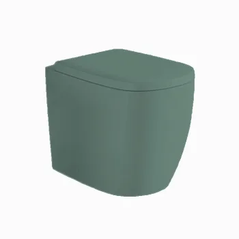 Унитаз напольный Nic Design Ovvio 37,4х53х42 см, Salvia… - Фото №1