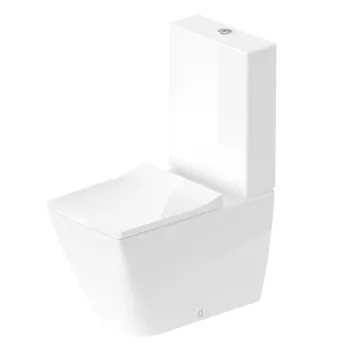 Унитаз-комби напольный Duravit Viu Rimless® (2191090000) - Фото №1