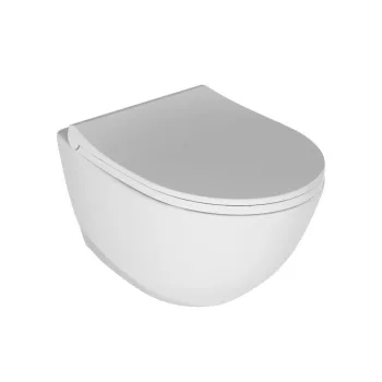 Підвісний унітаз з кришкою Quarter Bath Concorde безободковий,… - Фото №1