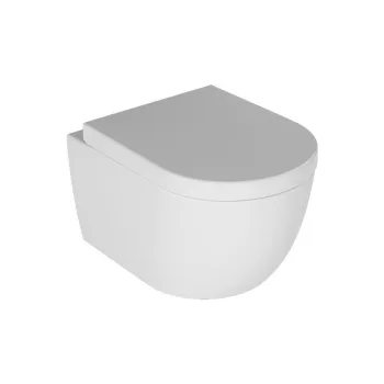 Підвісний унітаз з кришкою Quarter Bath Deep Rimless… - Фото №1