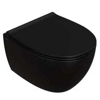 Унитаз подвесной Globo 4All 48х37 см, Nero Opaco (MDS04AR) - Фото №1