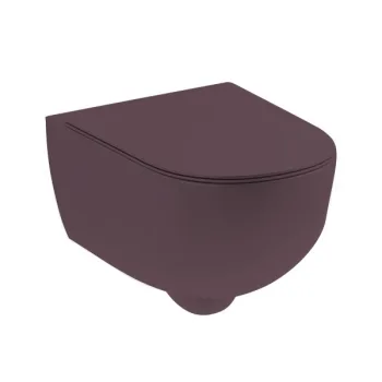 Унітаз підвісний Nic Design Pin 55х37, Prugna матовий… - Фото №1