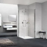Душевая кабина угловая Novellini Young 2G, 2-дверная, 90x90, стекло-Clear, профиль-хром (Y22G89L-1K+Y22G89L-1K) - Фото 1