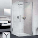 Боковая панель для душевой кабины Novellini Young G+F, стекло-Clear, профиль-хром (Y2FG89-1K) - Фото 1