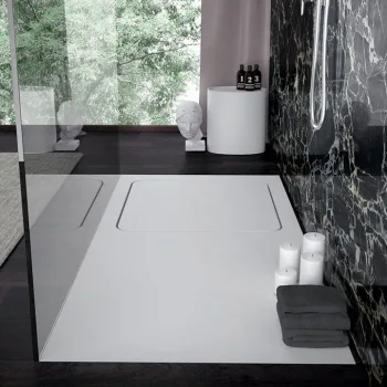 Душовий піддон Knief 90x90x6 см, чорний матовий (0600-300-03) - Фото №1