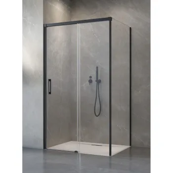 Бічна стінка Radaway Idea Black S1 800Rx2000 чорна/прозора… - Фото №1