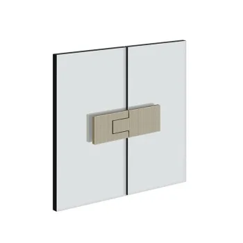Петля дверная Gessi стекло-стекло RIGATO, Copper Brushed… - Фото №1