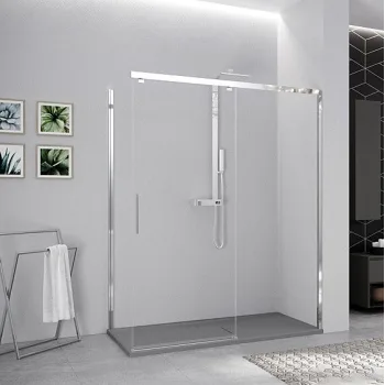 Душевая дверь Novellini KUADRA 2, 119PH121, Left стекло-Clear,… - Фото №1