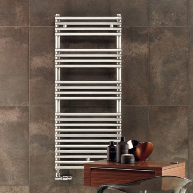 Полотенцесушитель водяной Zehnder Forma Inox 1161х496 430Вт, нержавеющая сталь (LFI-120-050) - Фото 2