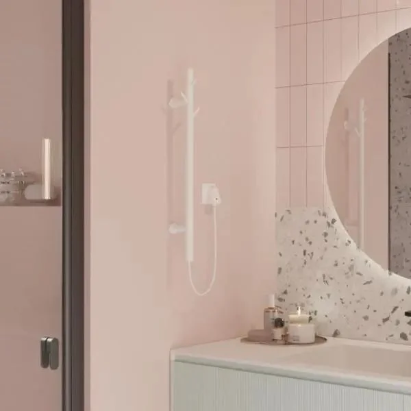 Полотенцесушитель электрический Instal projekt Tubie 60 см, IP44, сталь, 32 Вт, white mat (Tubie-60N23-114C34) - Фото 2