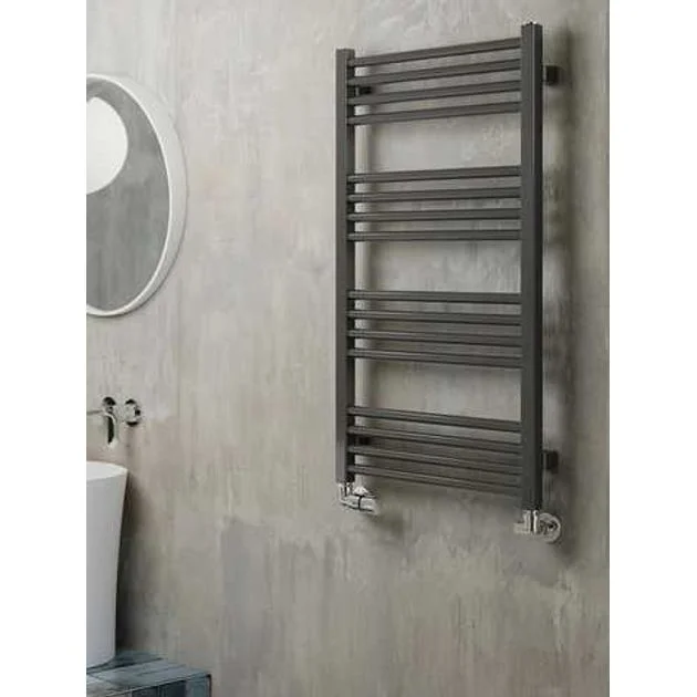 Сушка для рушників електрична Terma FIONA One 900х500, підключення праворуч, Silver Matt (WWFIE090050KSMAE8P) - Фото 3