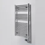 Полотенцесушитель электрический Zehnder Aura 906х500мм, 200 Вт, хром (PBECZ-090-50-MQ) - Фото 1
