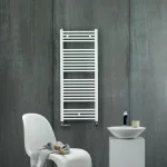 Полотенцесушитель электрический Zehnder Aura 906х500мм, 500 Вт, белый (PBEZ-090-50-MQ) - Фото 2