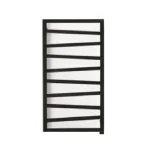 Полотенцесушитель электрический Terma Zigzag 1070х500, подключение SX, черный (WGZIG107050K9M5SX) - Фото 1