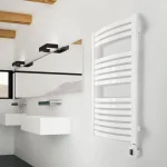 Сушки для рушників електричний Terma Dexter One 1220х600 підключення ліве, білий (WLDEX122060KWWLE1TS1D) - Фото 2