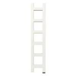 Полотенцесушитель электрический Terma Easy 960х200, залитый, тен MOA White 200Wt, прямой кабель без вилки с маскирующим элементом, белый Soft 9016 (S96), підключение E8 правое (WLEAS096020KS96E8MOAM) - Фото 1