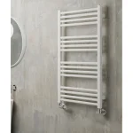 Полотенцесушитель электрический TERMA FIONA 900х430, MOA White 400Wt, E1 левое подключение, белый матовый 9016 (J16) (WLFIN090043KJ16E1MOAMX1) - Фото 2