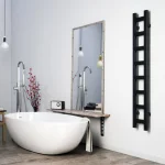 Полотенцесушитель TERMA EASY ONE 1600X200, подключение справа, скрытое, черный матовый (WWEAN160020K9M5E8U) - Фото 2