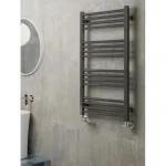 Сушка для рушників електрична Terma FIONA One 900х500, підключення праворуч, Silver Matt (WWFIE090050KSMAE8P) - Фото 3