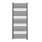 Полотенцесушитель электрический Terma Fiona One 1140х530, подключение справа, с вилкой, черный (WWFIE114053K9M5E8U) - Фото 1