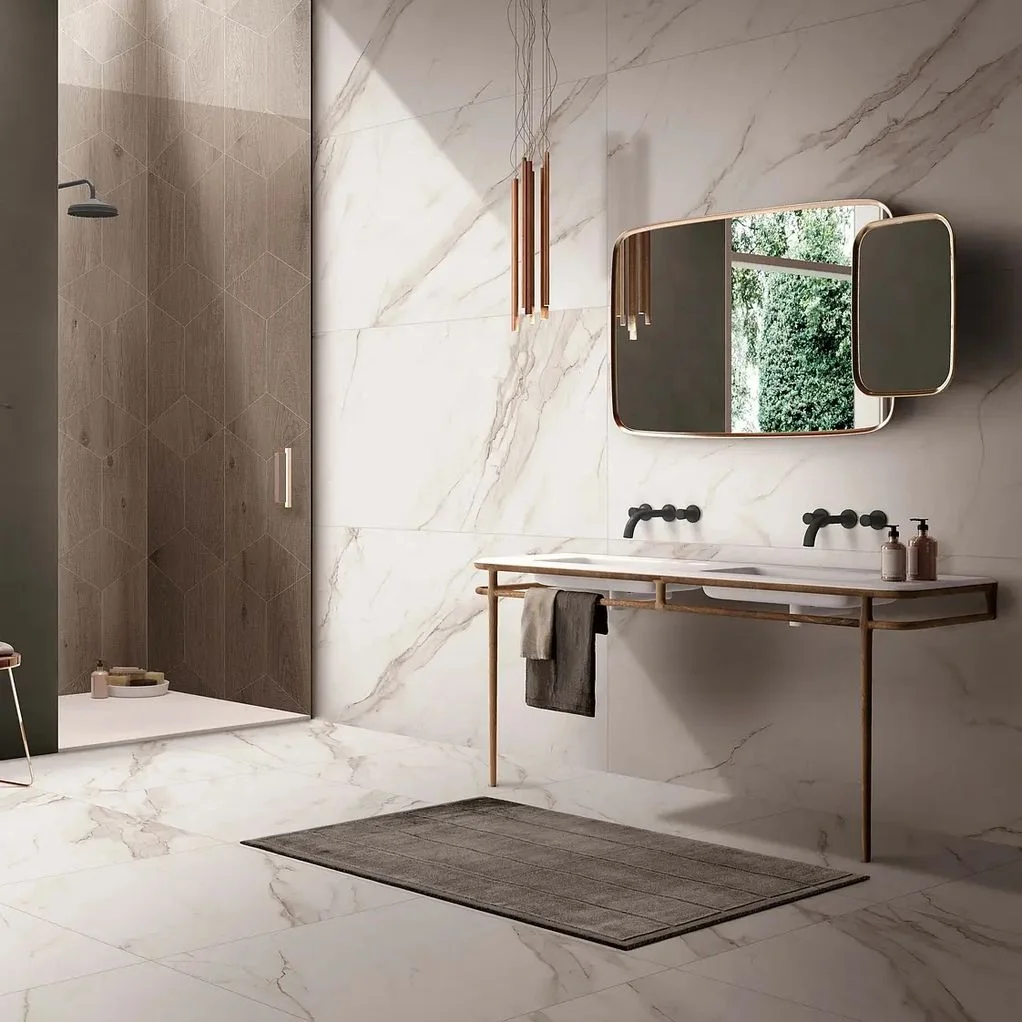 Керамогранит крупноформатный ABK Sensi Wide, Calacatta Gold 160х320 Nat 6 мм (0002751) - Фото 2