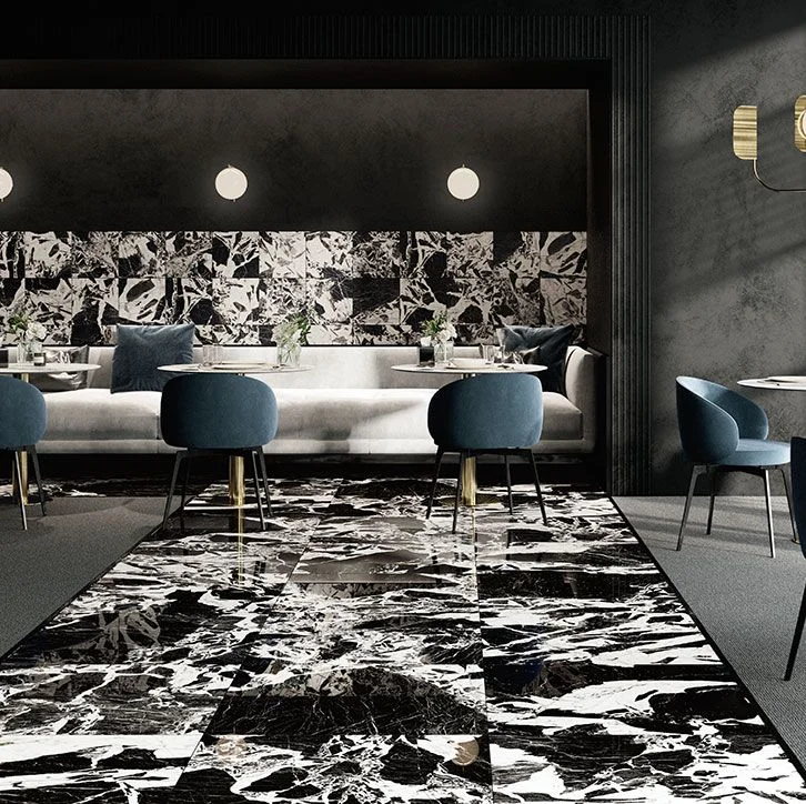 Керамогранит Fioranese Prestige Black Antique Effect 74х148 R (0M3717R) - Фото 3