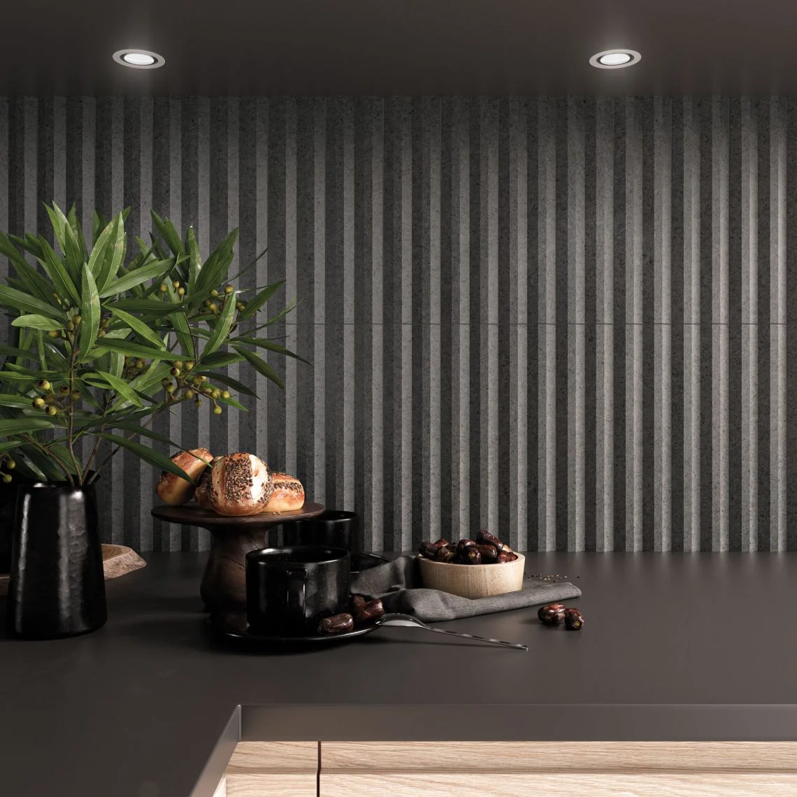 Плитка WOW Stripes Graphite Stone 7,5х30 (108929) - Фото 2