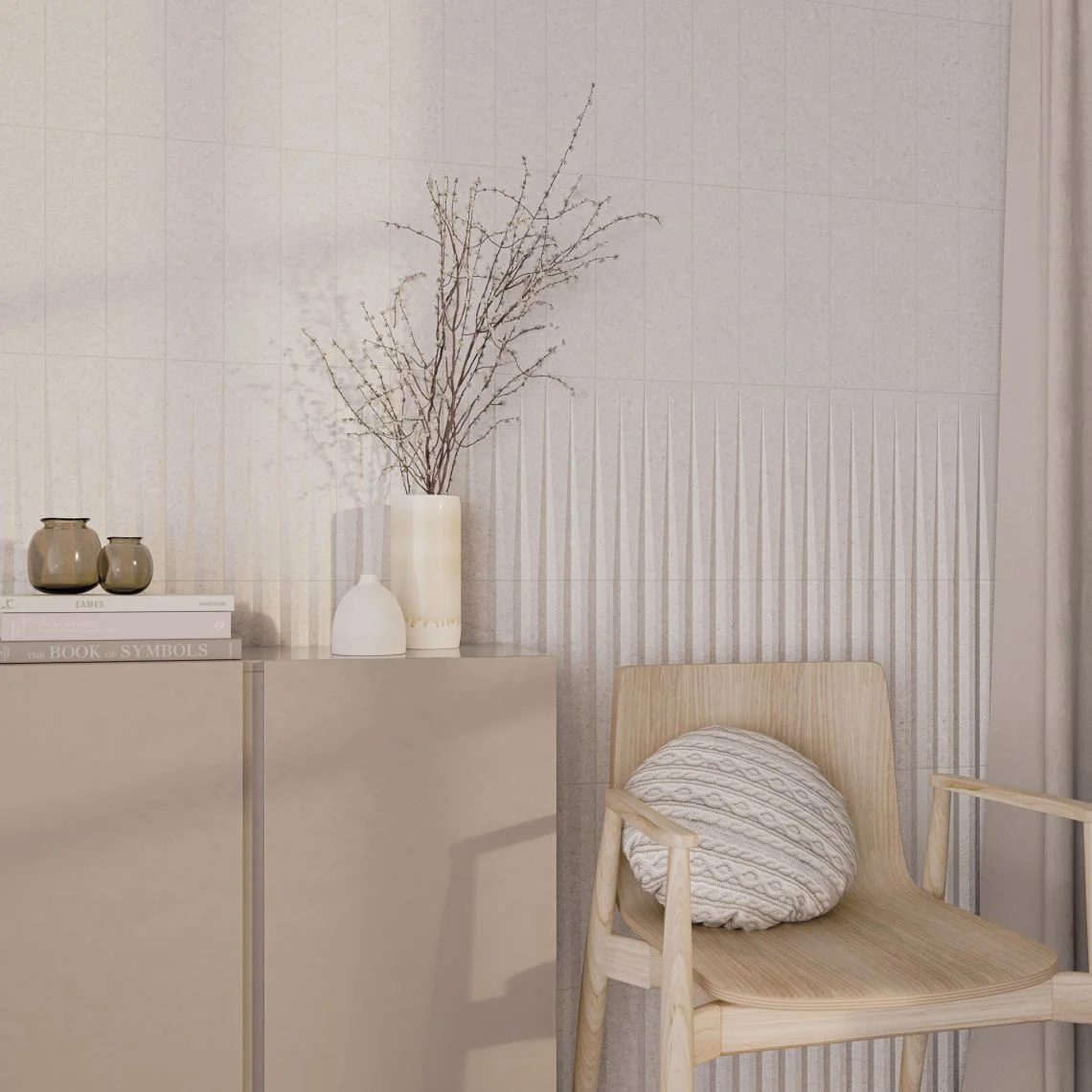 Плитка WOW Stripes Transition White Stone 7,5х30 (108933) - Фото 2