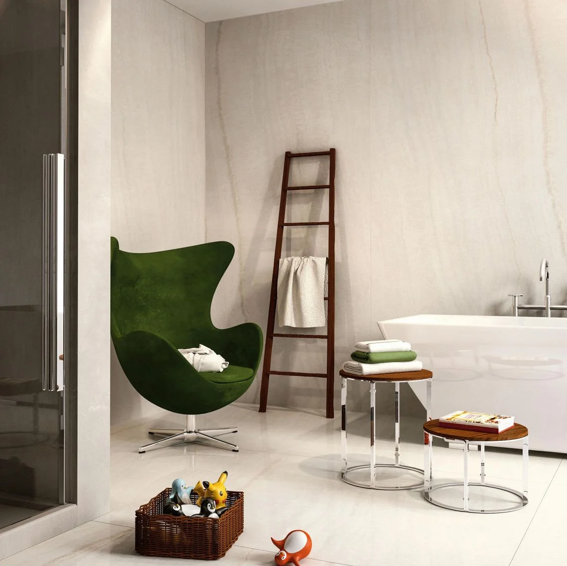 Керамограніт крупноформатний Casalgrande Padana Onici Onice Bianco 120х278 Lucido 6,5mm (11570205) - Фото 2