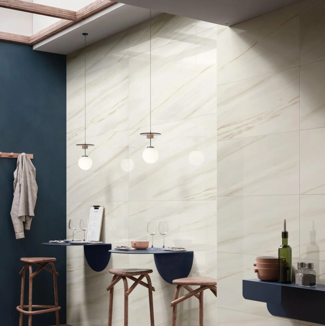 Керамогранит Casalgrande Padana Marmosmart Lasa Smart 59x118 lucido 9 мм (12460007) - Фото 2