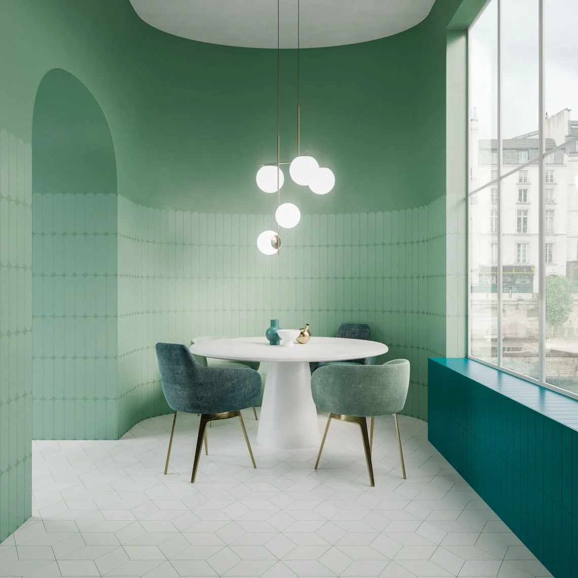 Керамограніт Wow Design Grace O Sage Gloss 7,5х30 см (124934) - Фото 2