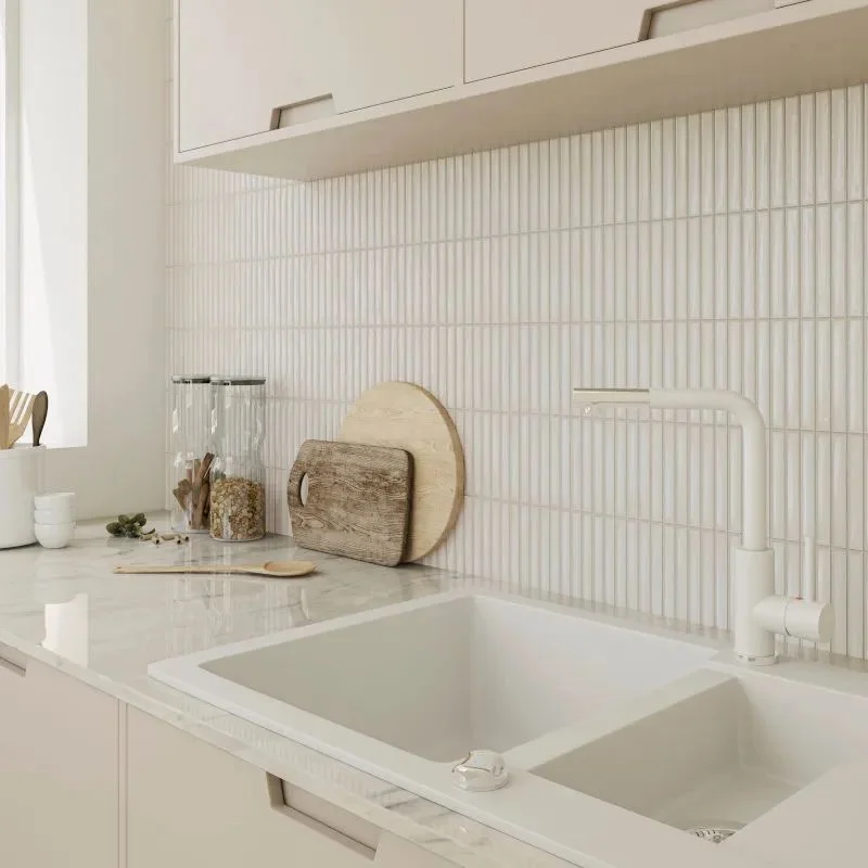 Плитка WOW, Sweet Bars White Gloss 11.6х11.6 см, 8.5 мм (130050) - Фото 2