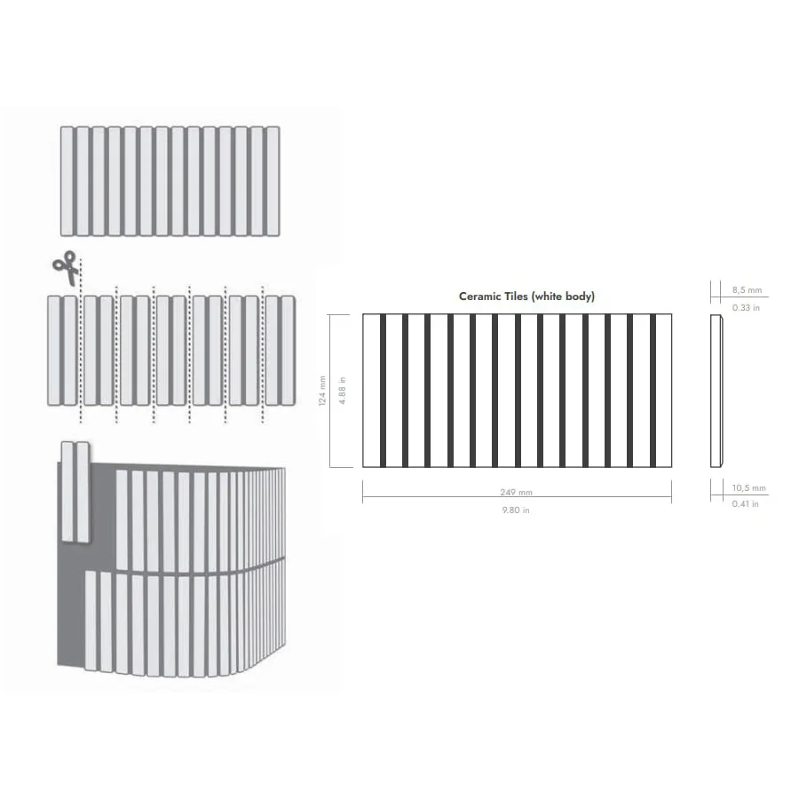 Плитка WOW Design, DNA Flash Bars Cobalt 12,5х25 см (133475) - Фото 3